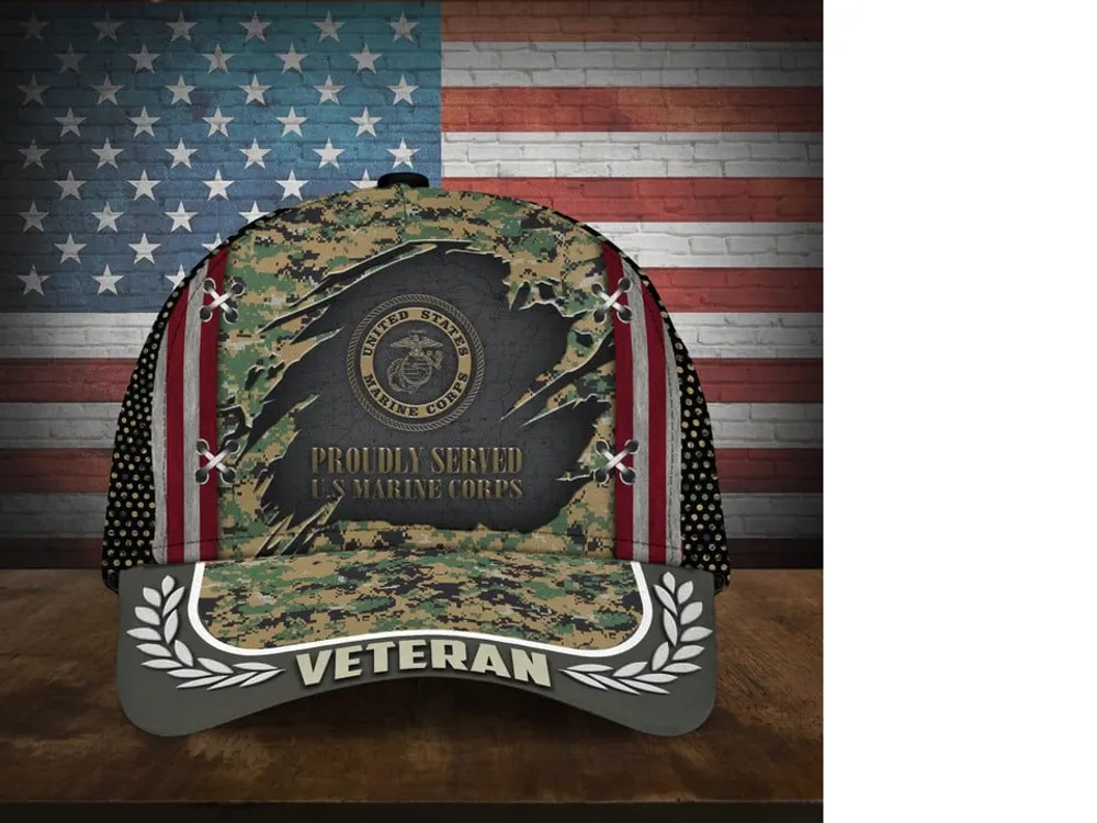 Proudly Served Multiservice U.S Veteran Cap