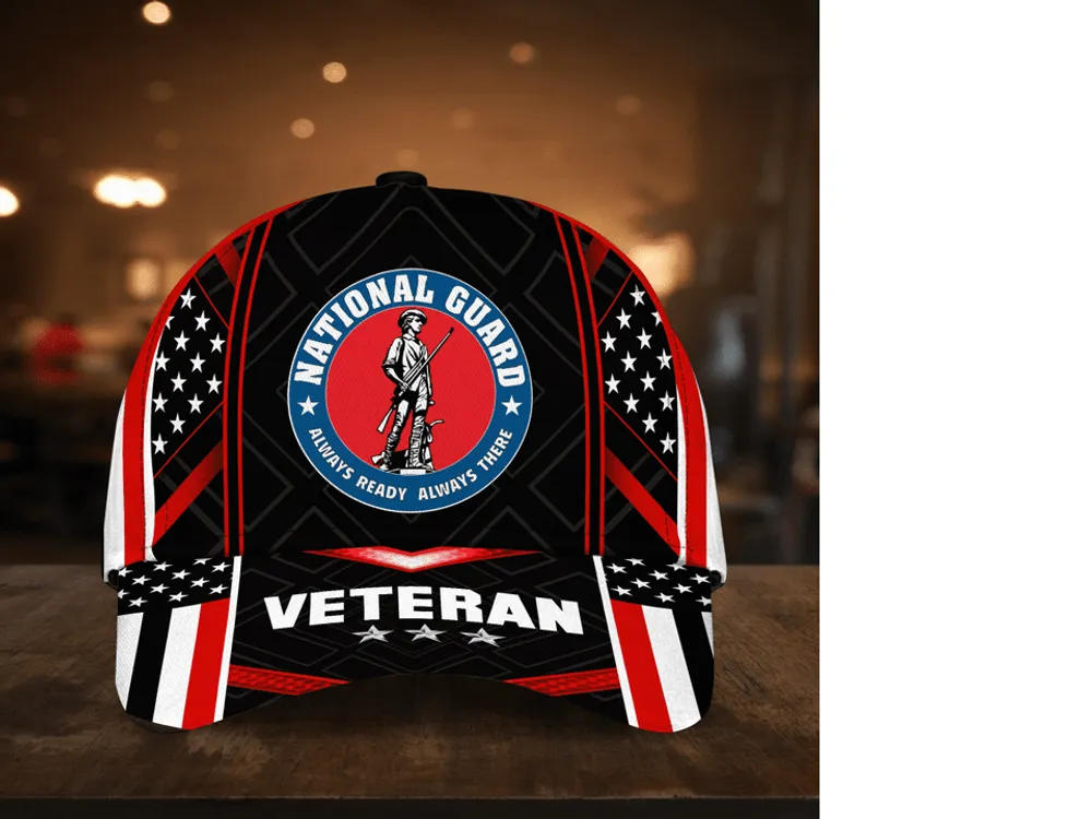 Unique Army National Guard Veteran Cap