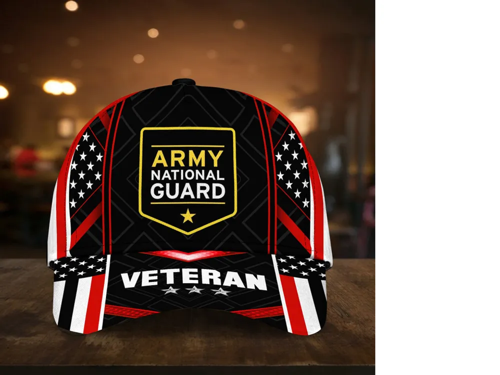 Unique Army National Guard Veteran Cap