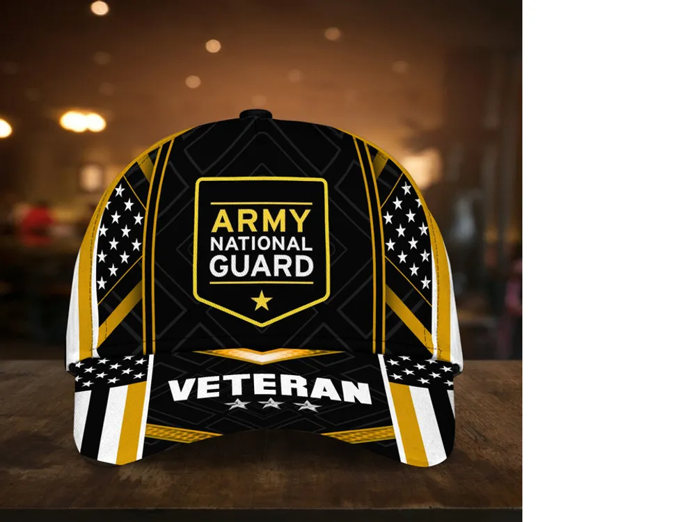 Unique Army National Guard Veteran Cap