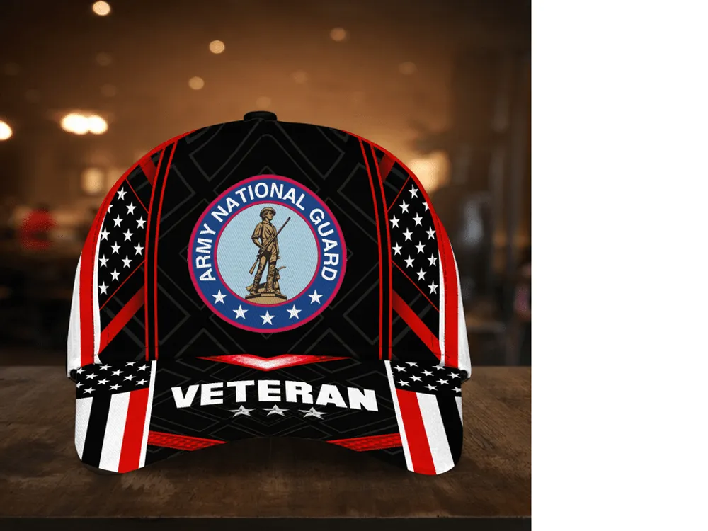 Unique Army National Guard Veteran Cap