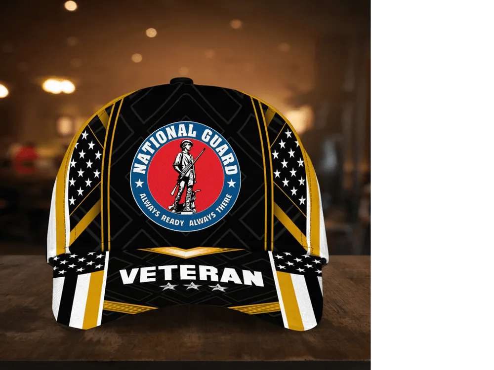 Unique Army National Guard Veteran Cap