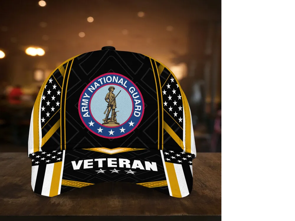 Unique Army National Guard Veteran Cap