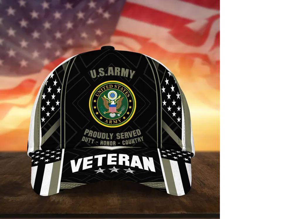 Premium U.S Multiple Service Veteran 3D Cap