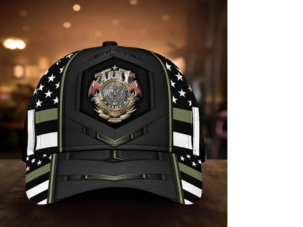 Premium U.S Multiple Service Veteran 3D Cap