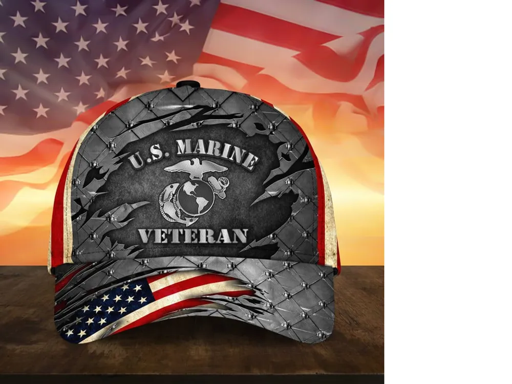 Premium U.S Multiple Service Veteran 3D Cap