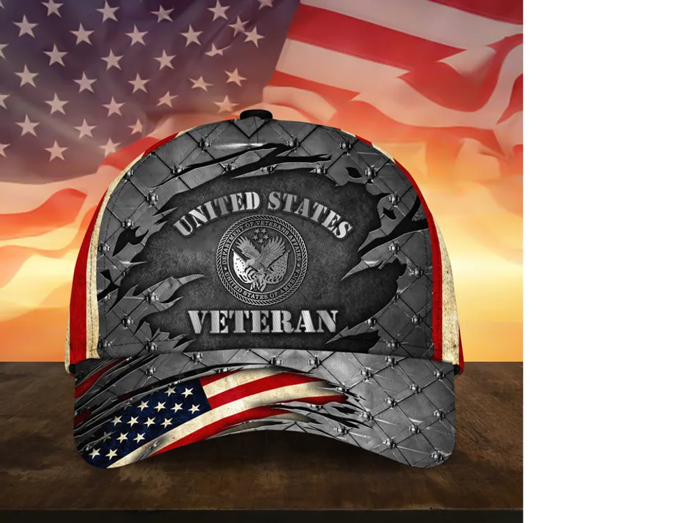 Premium U.S Multiple Service Veteran 3D Cap