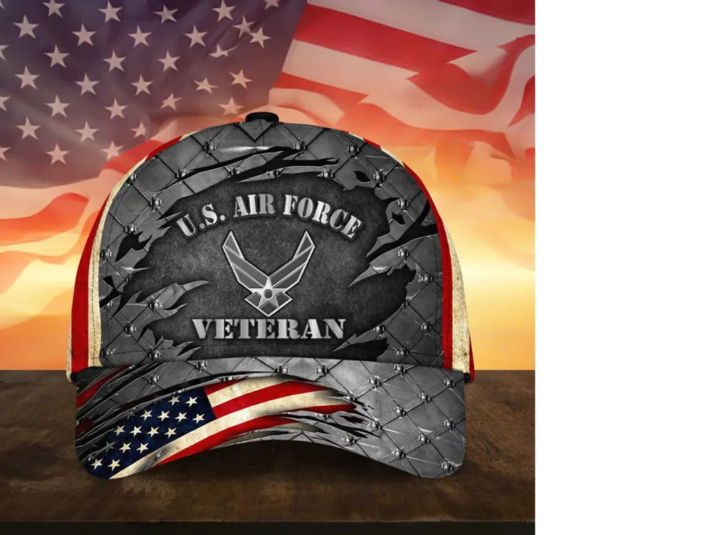 Premium U.S Multiple Service Veteran 3D Cap