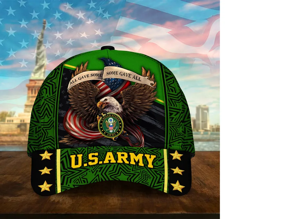 Premium U.S Multiple Service Veteran 3D Cap