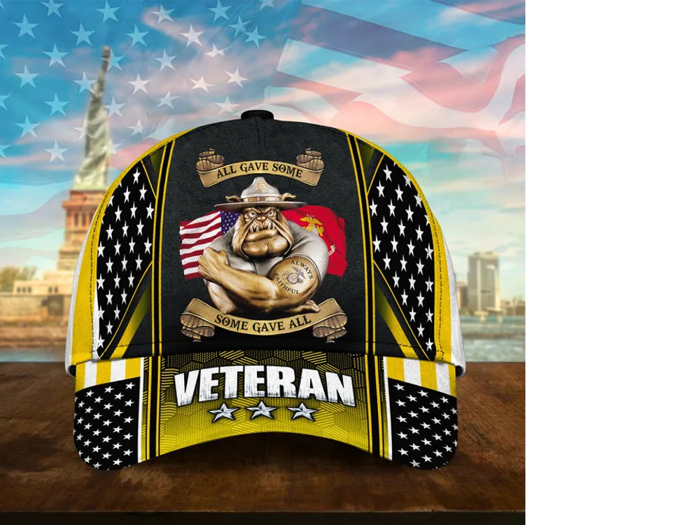 Premium U.S Multiple Service Veteran 3D Cap