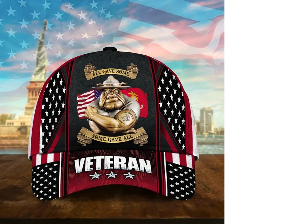 Premium U.S Multiple Service Veteran 3D Cap