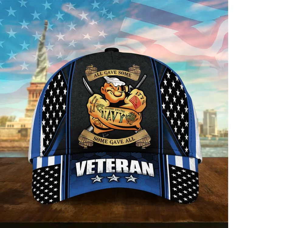 Premium U.S Multiple Service Veteran 3D Cap