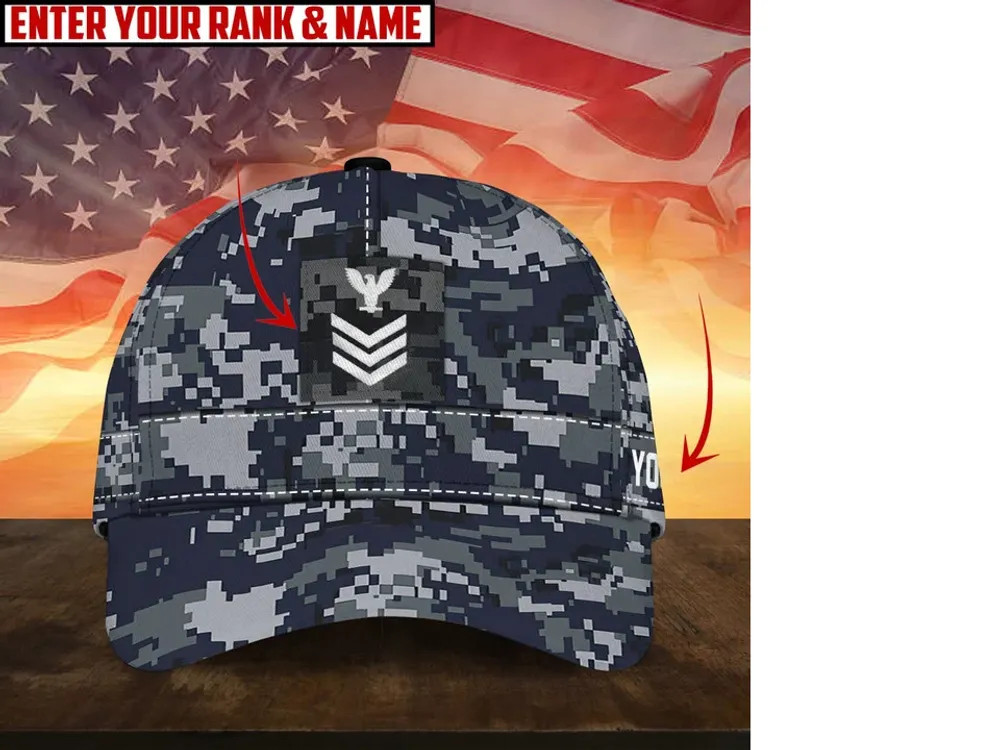 Premium Personalised Multiple US Military Services Veteran 3D Cap