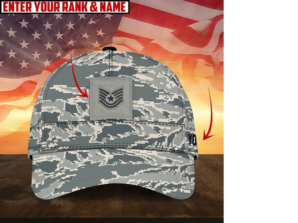 Premium Personalised Multiple US Military Services Veteran 3D Cap