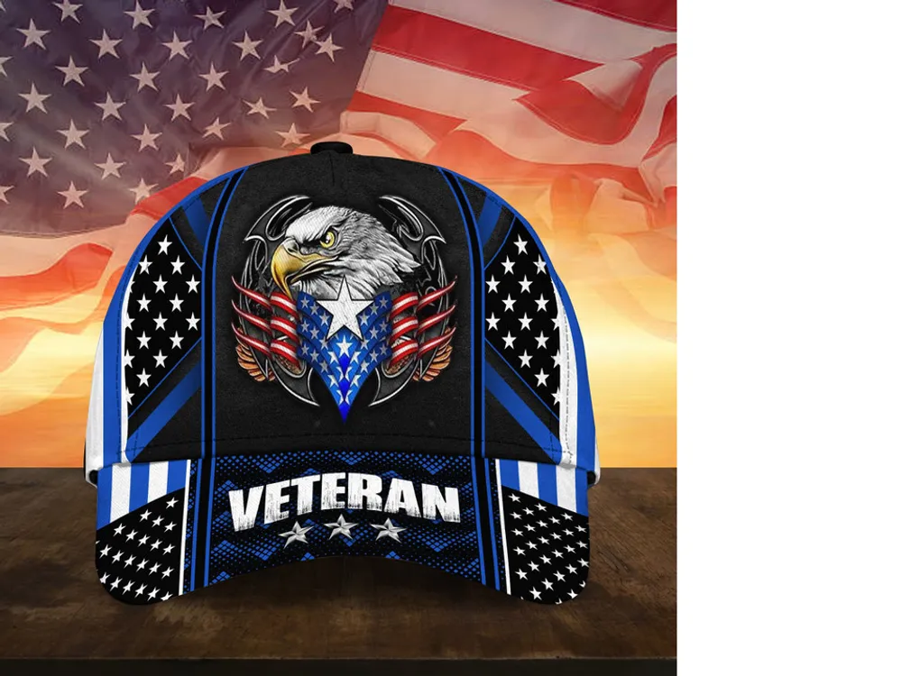 Premium Multiple Color Veteran 3D Cap P