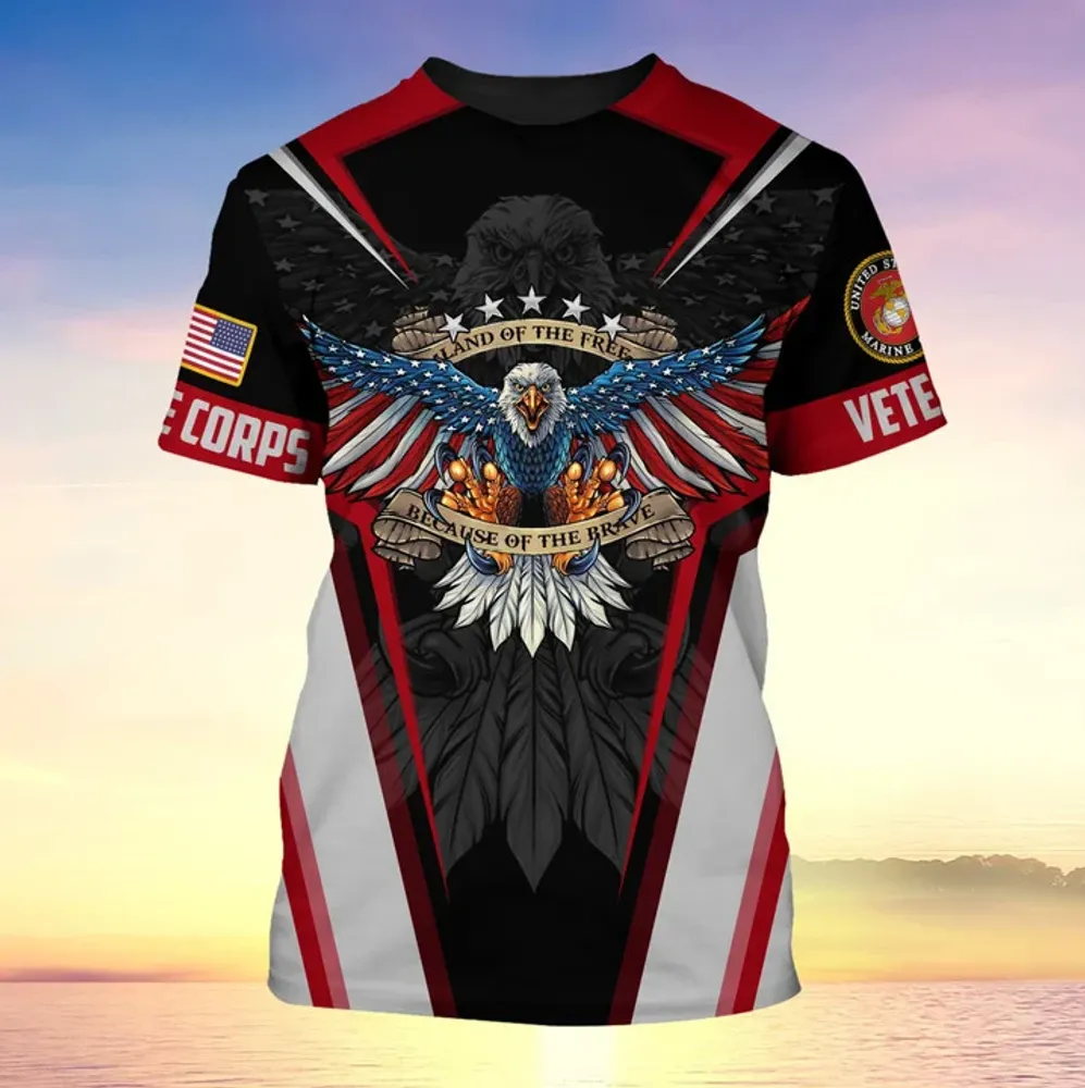 Premium Eagle Multiservice U.S Veteran T-Shirt