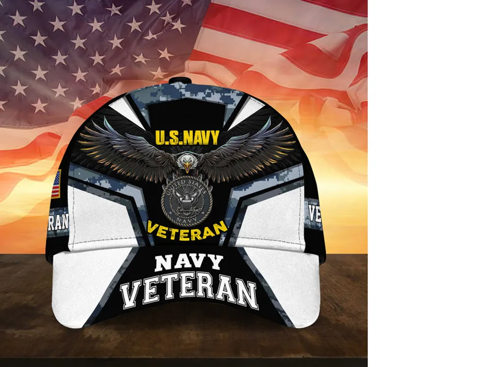 Unique Multiple Service Veteran 3D Cap