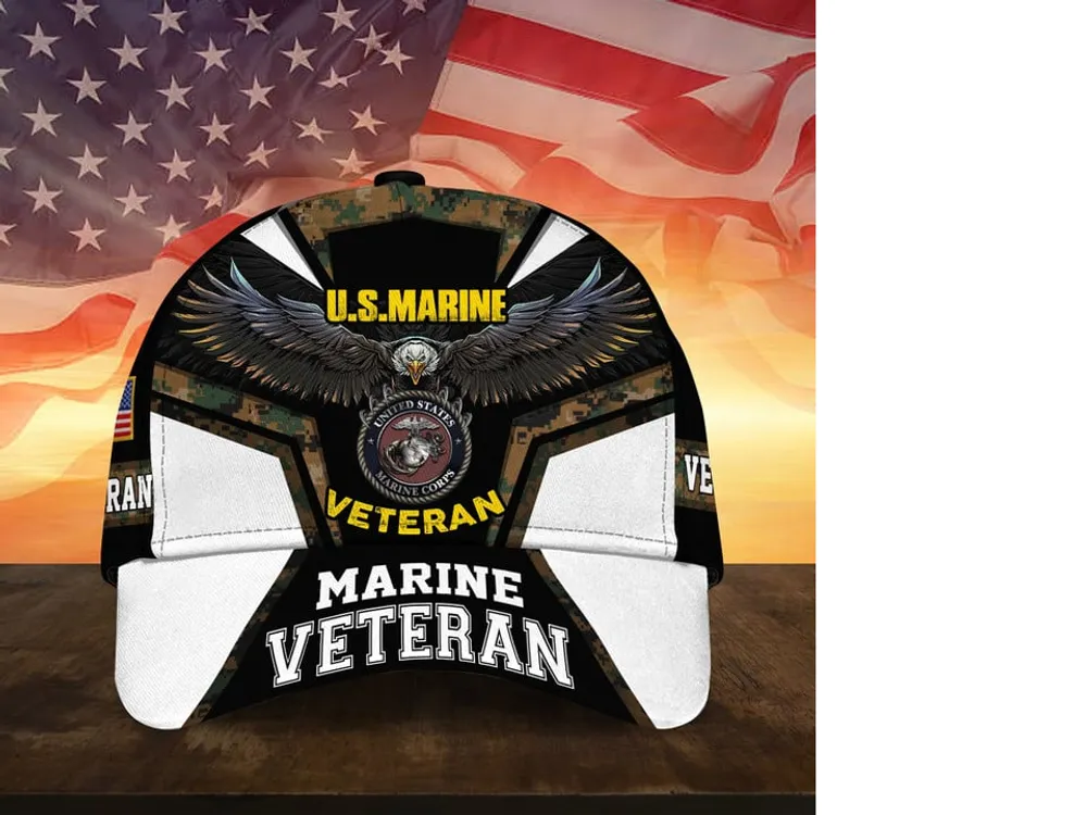 Unique Multiple Service Veteran 3D Cap