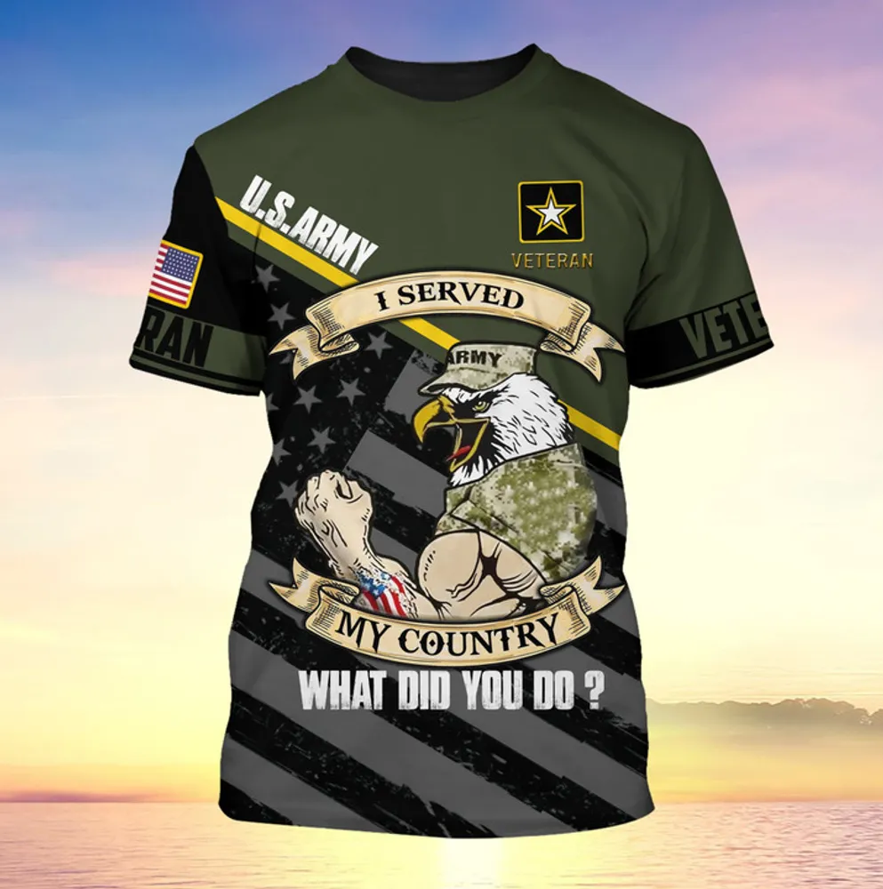 Premium What Did You Do U.S Veteran T-Shirt