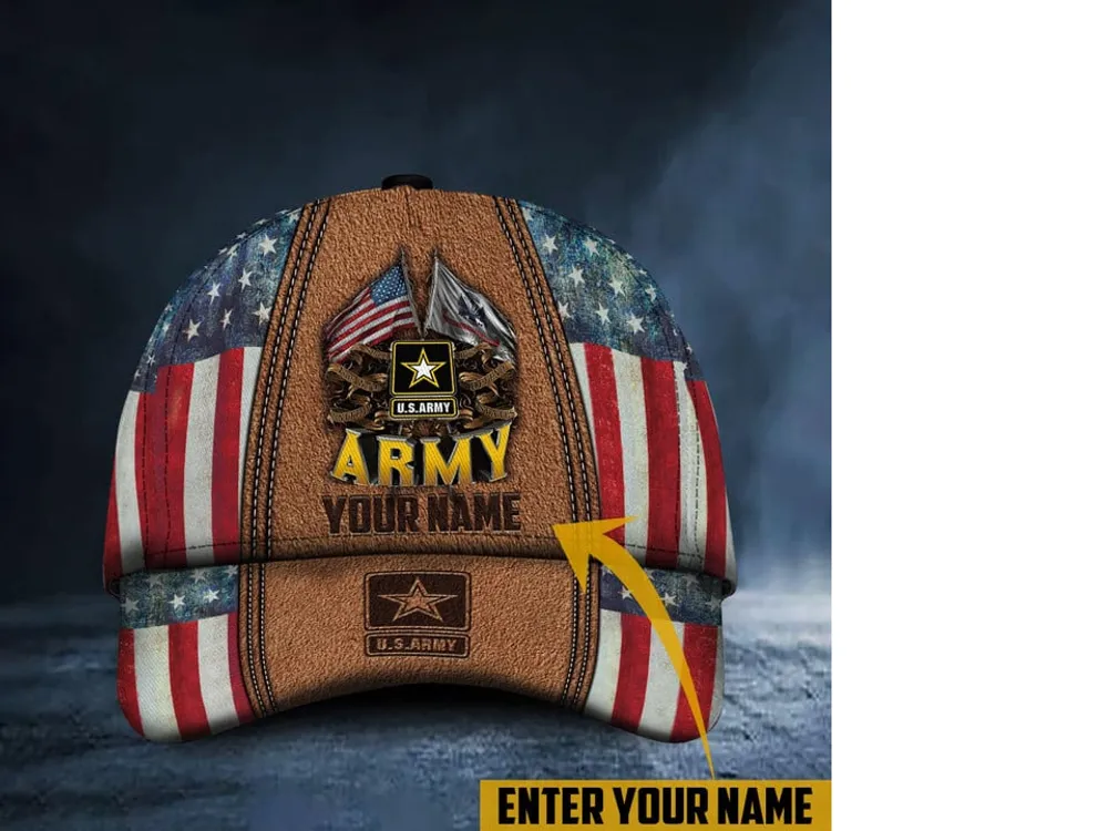 Unique Multiple Service Veteran Personalize 3D Cap