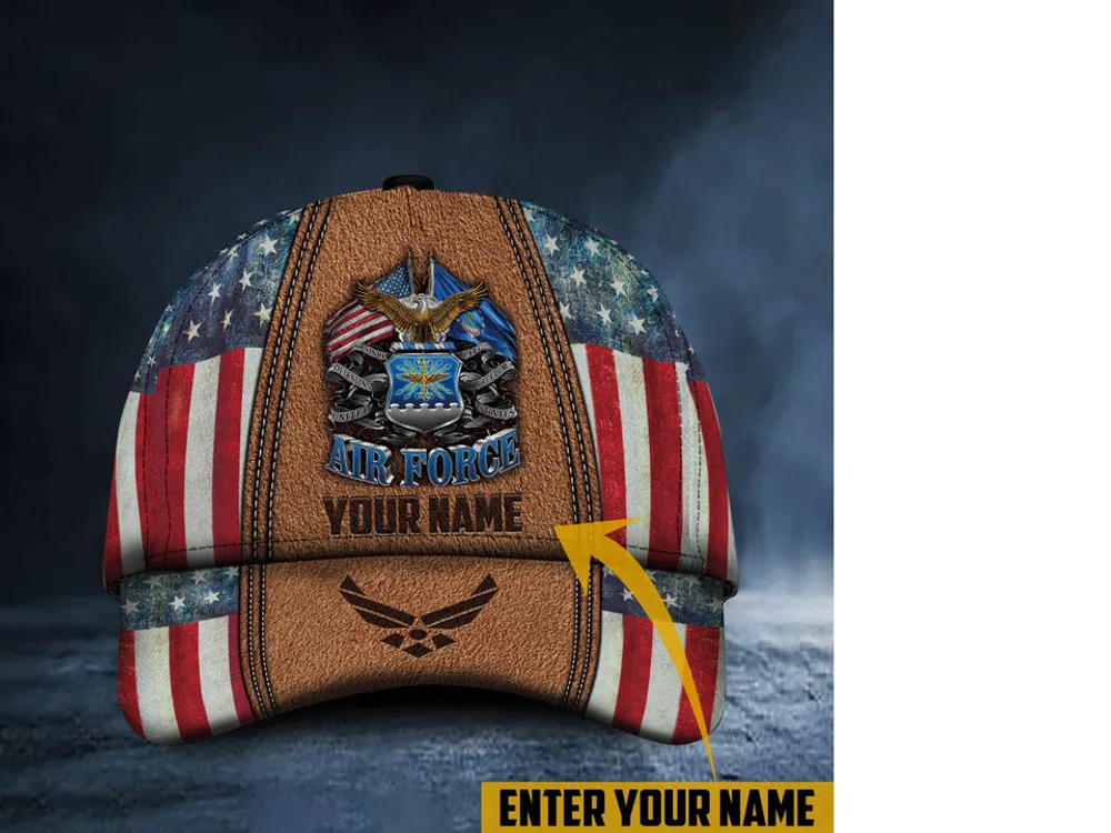 Unique Multiple Service Veteran Personalize 3D Cap