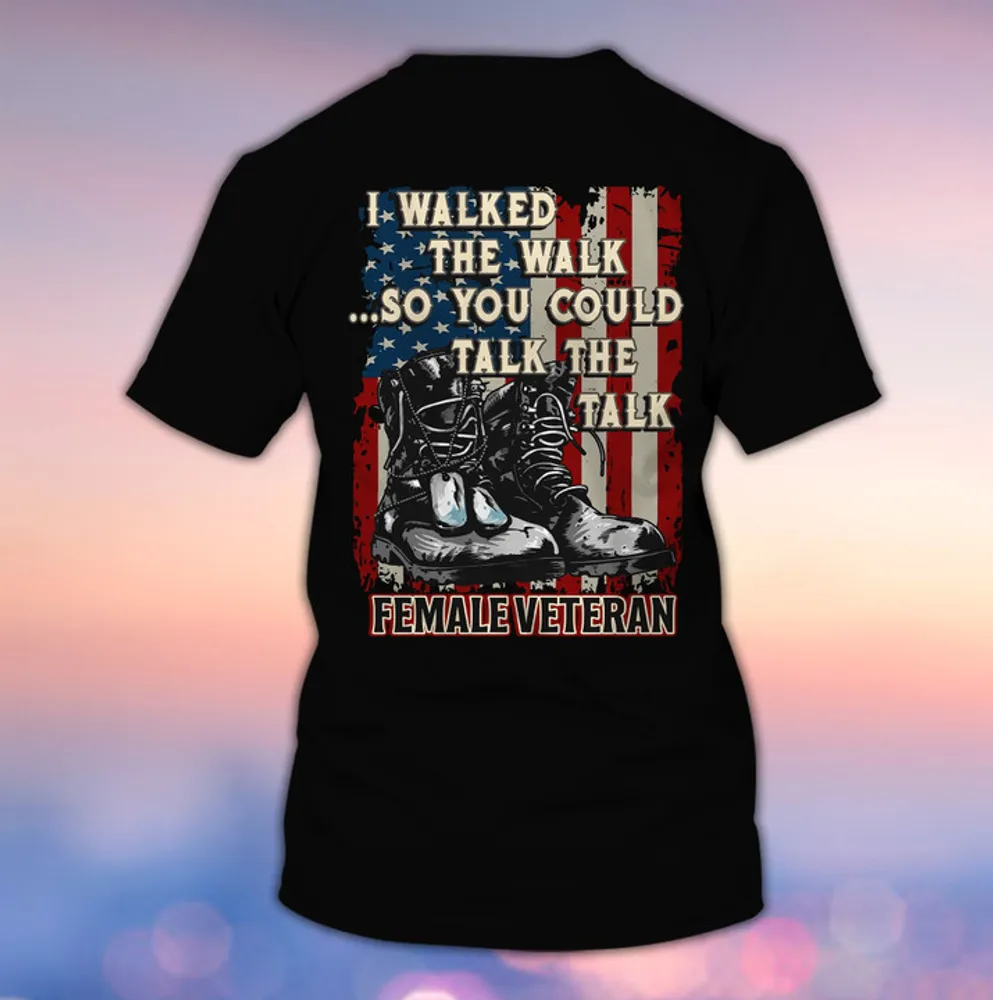 Proud U.S Female Veterans T-shirt