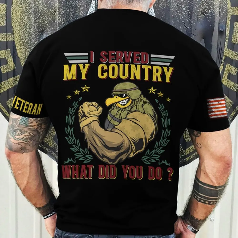 Premium I Served My Country U.S Veteran T-Shirt