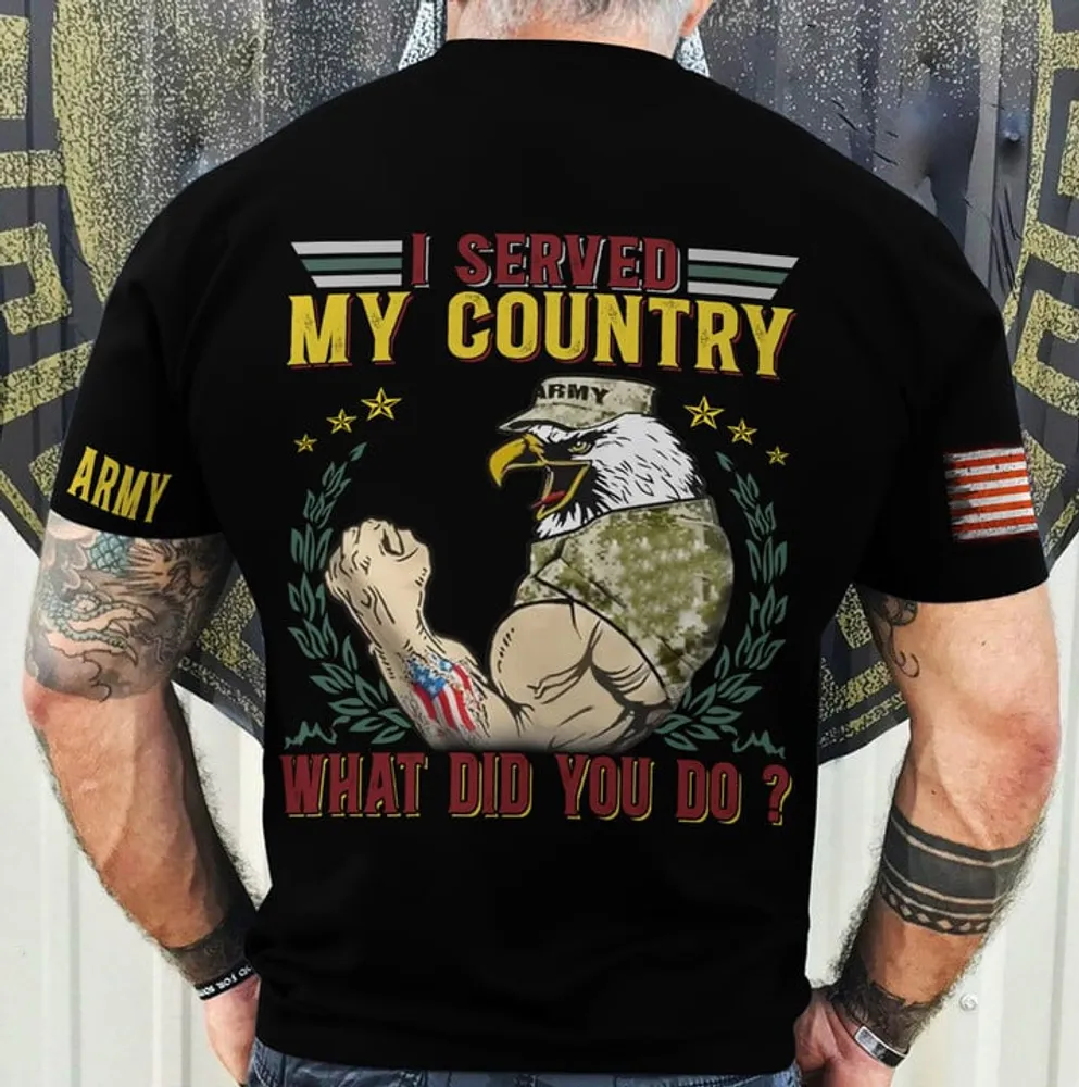 Premium I Served My Country U.S Veteran T-Shirt