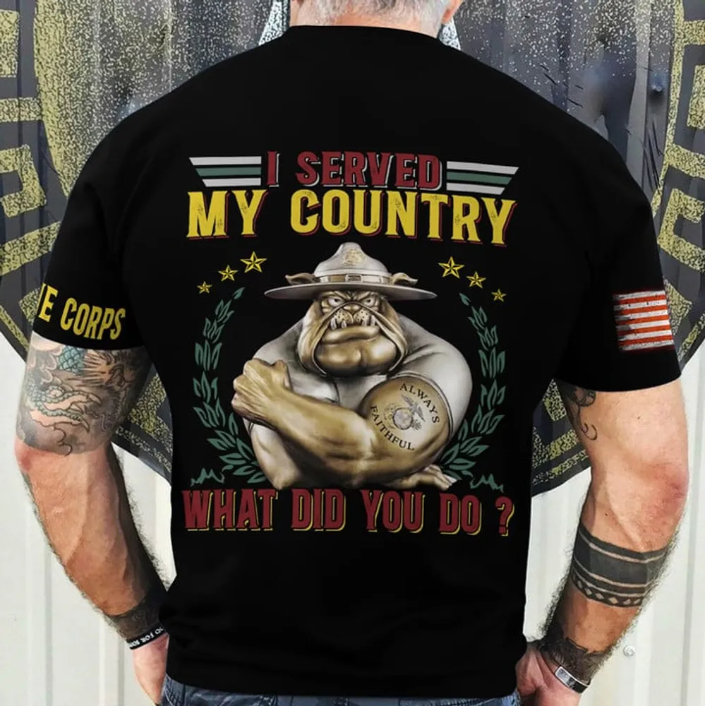 Premium I Served My Country U.S Veteran T-Shirt