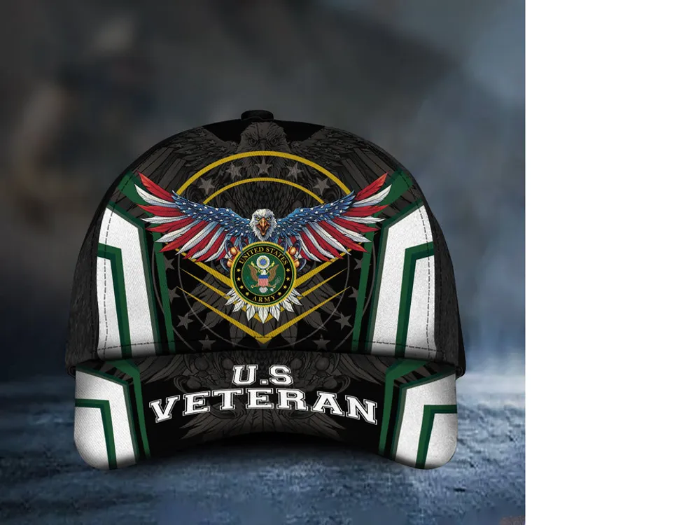 Premium Multiple US Military Services Veteran 3D Cap