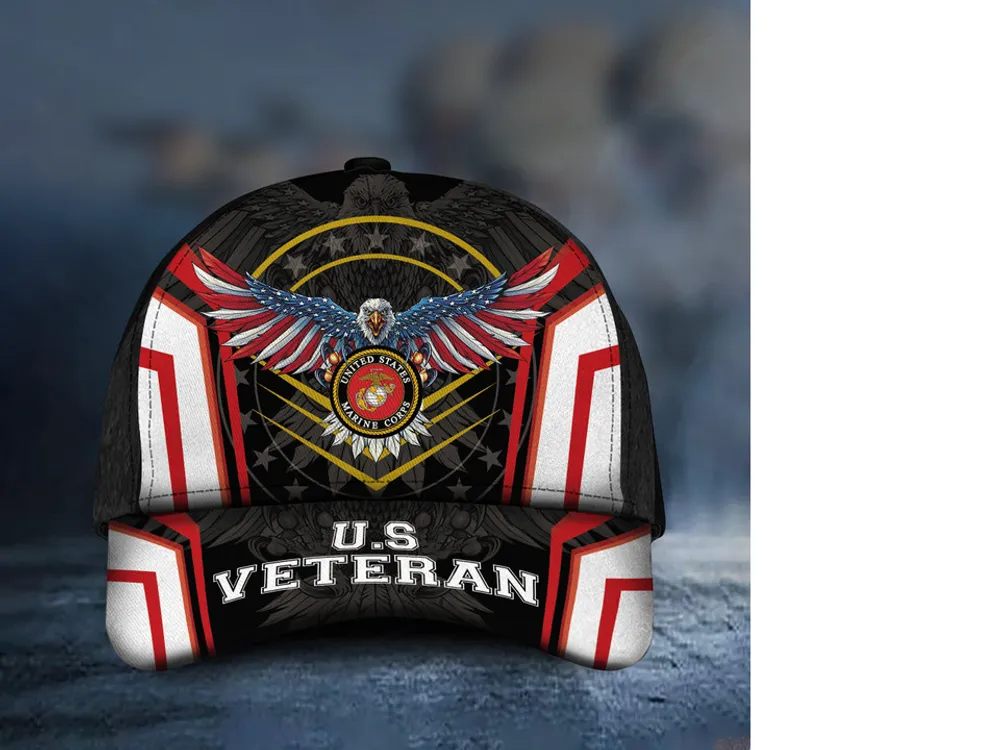 Premium Multiple US Military Services Veteran 3D Cap