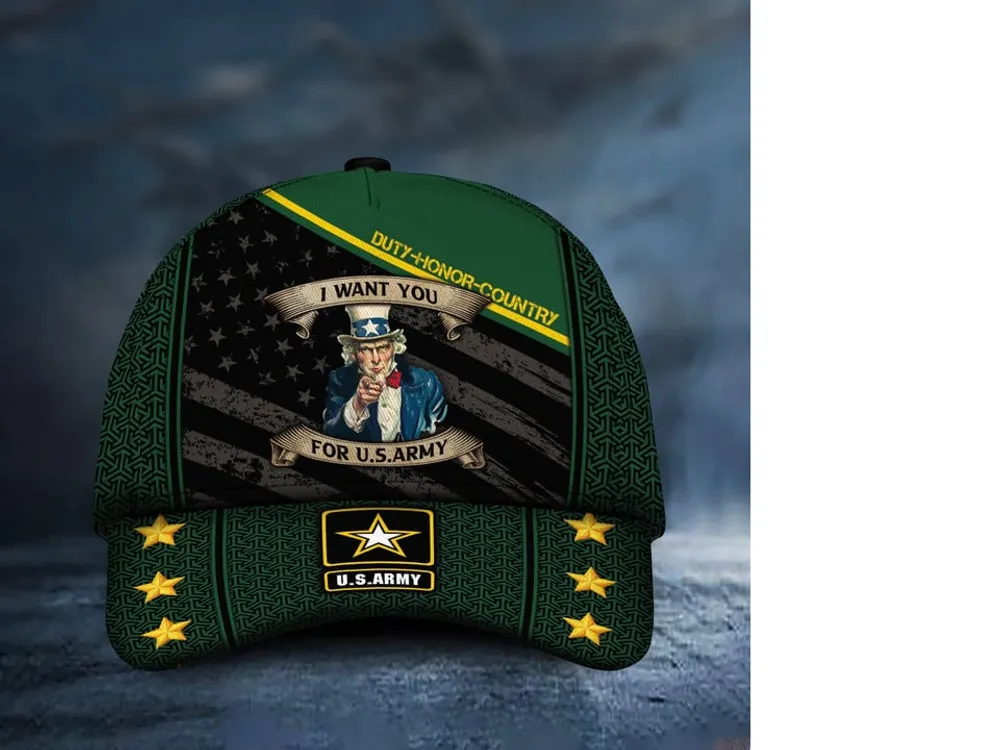 Premium Multiple US Military Services Veteran 3D Cap