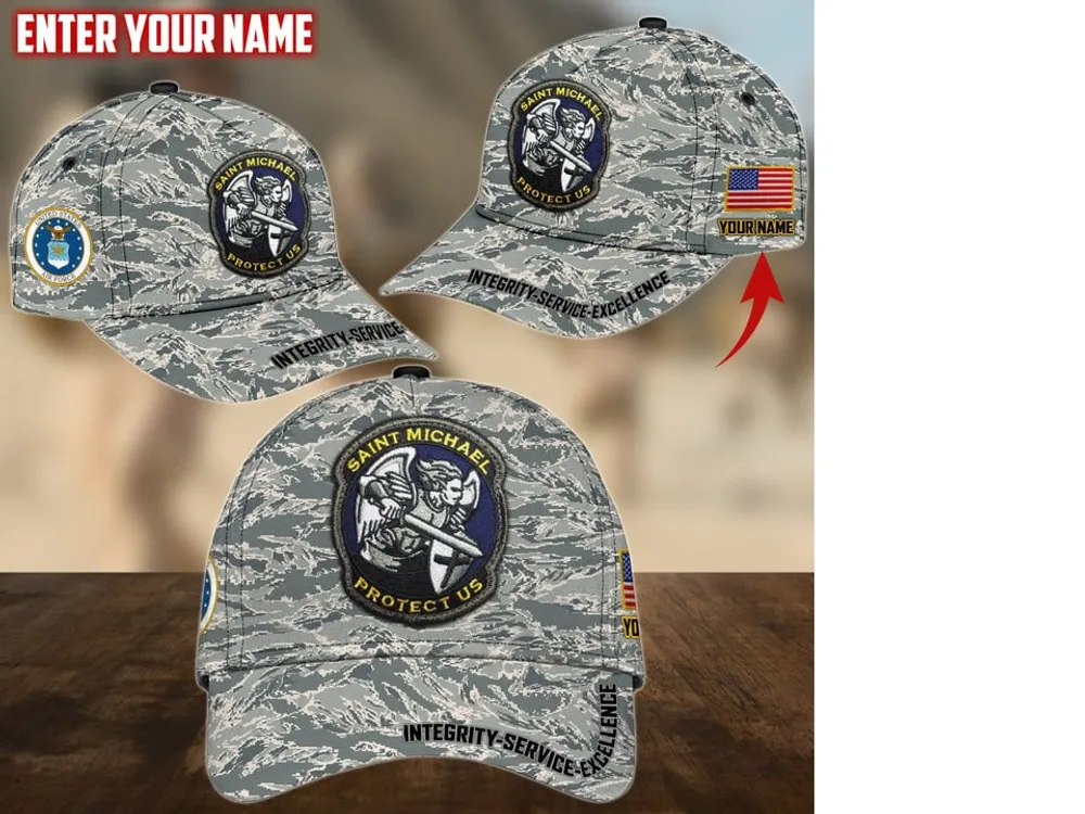 Unique Saint Michael Protect Us Personalize Cap