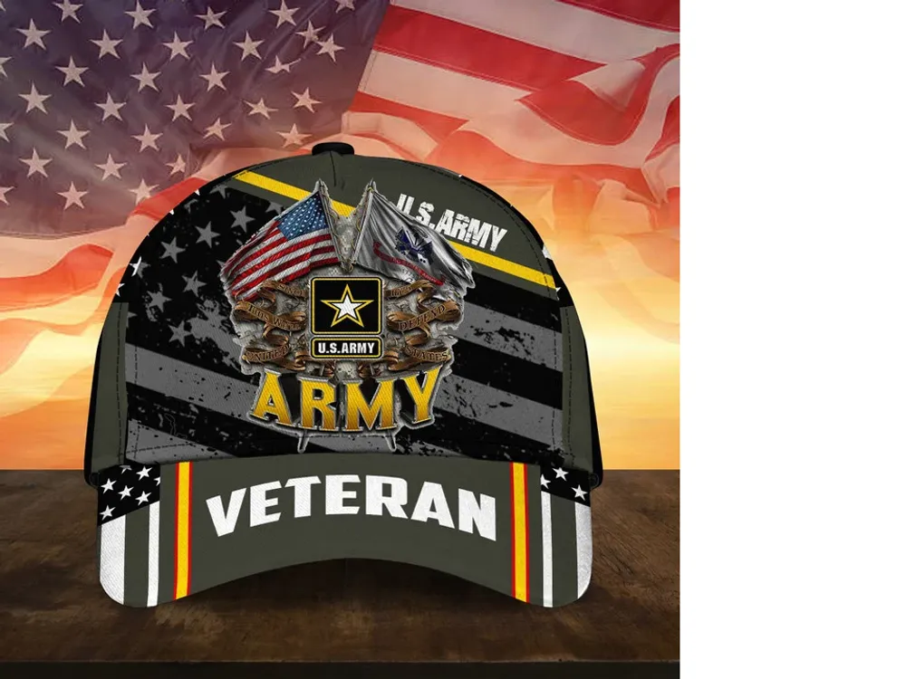 Premium Multiple US Military Services Veteran 3D Cap