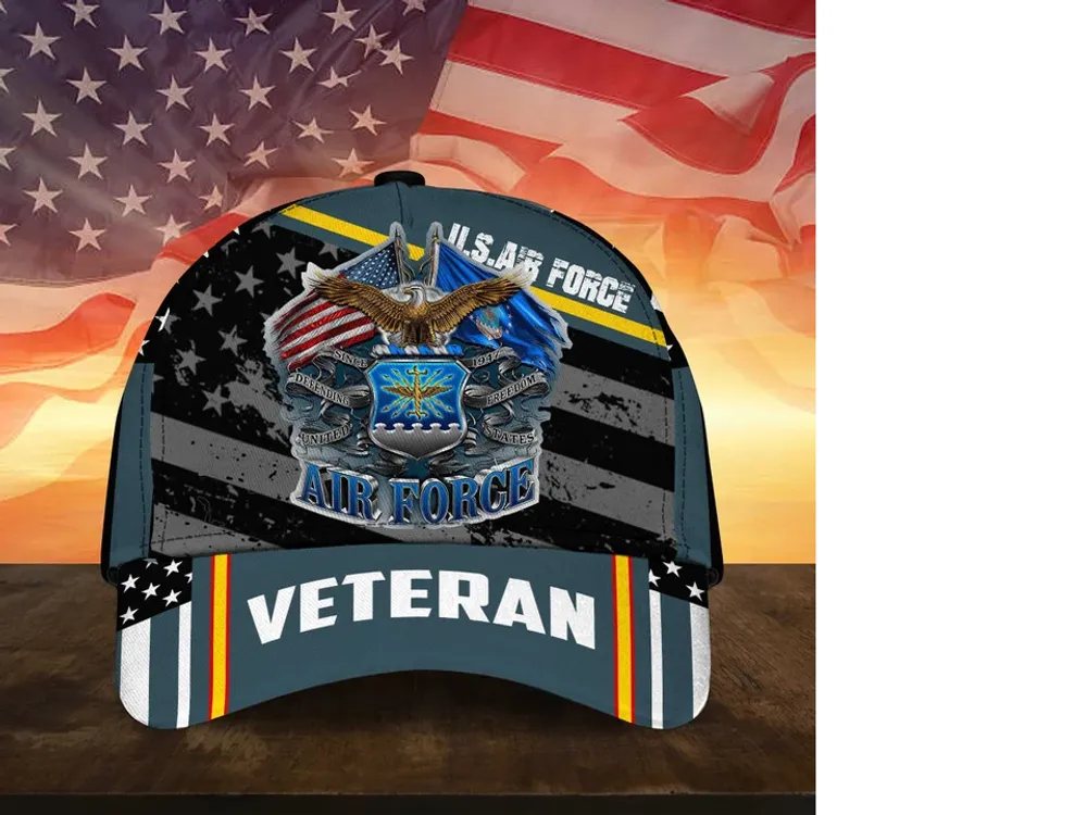 Premium Multiple US Military Services Veteran 3D Cap