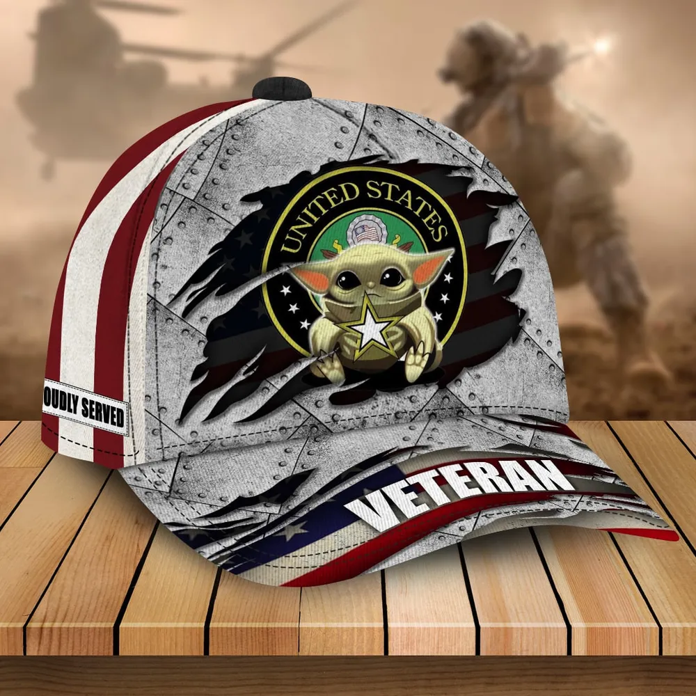 Premium Multiple US Military Services Veteran 3D Cap