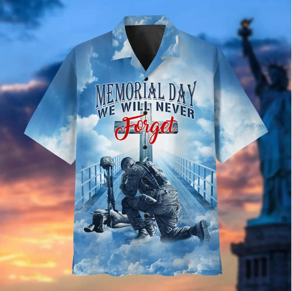 Premium Memorial Day We Will Never Forget T-shirt