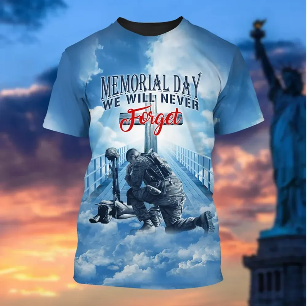 Premium Memorial Day We Will Never Forget T-shirt