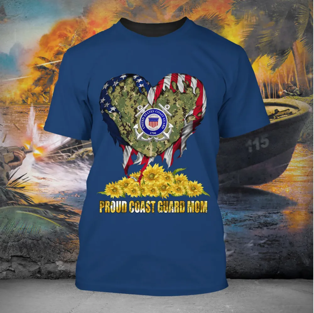 Unique Proud Veteran Mom T-Shirt