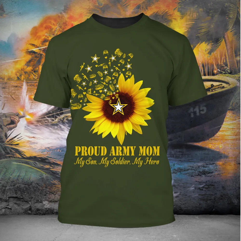 Premium Proud Army Mom T-Shirt