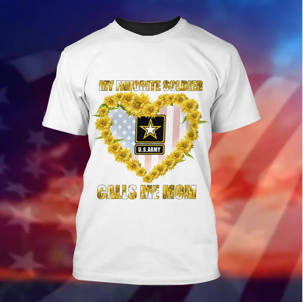 Unique My Favorite Soldier Call Me Mom T-Shirt