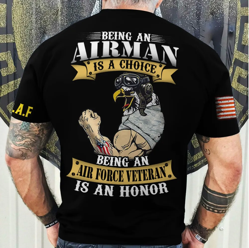 Premium Multiple US Military Services Veteran T-Shirt