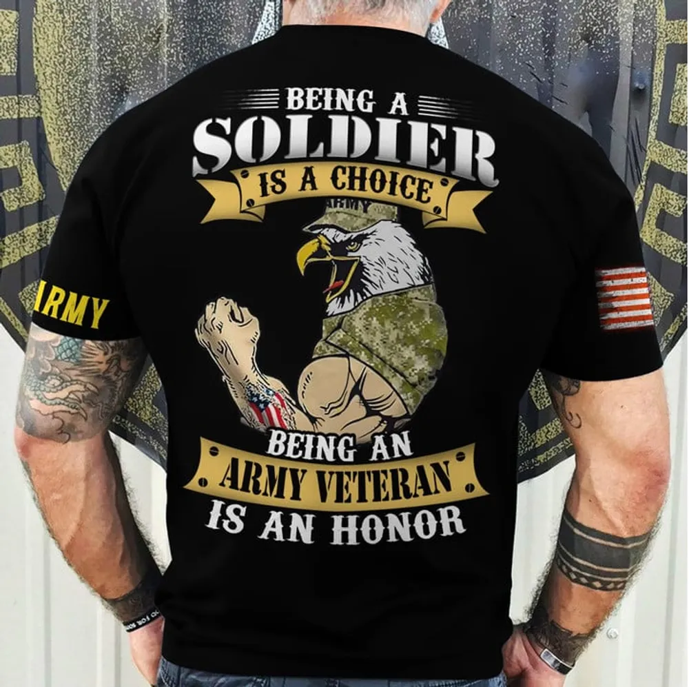 Premium Multiple US Military Services Veteran T-Shirt