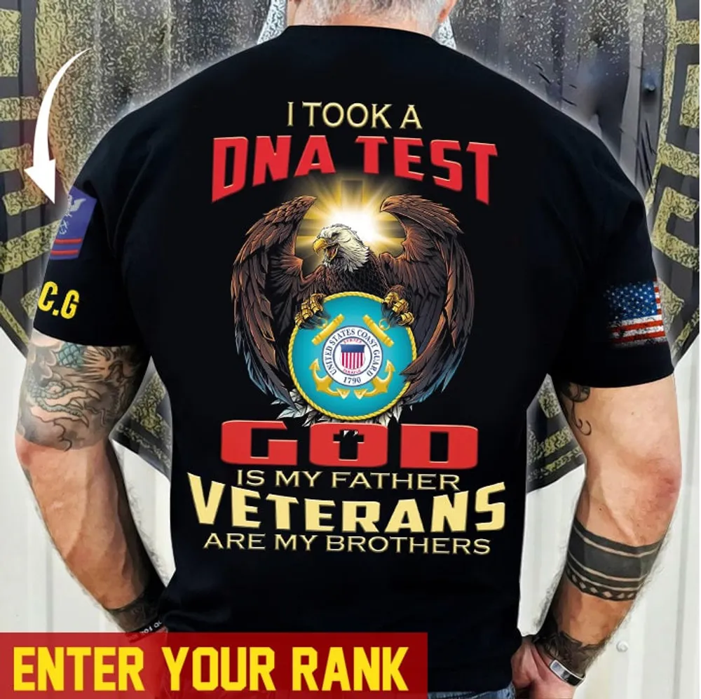 Premium Personalised U.S Multiple Service Veteran T-Shirt