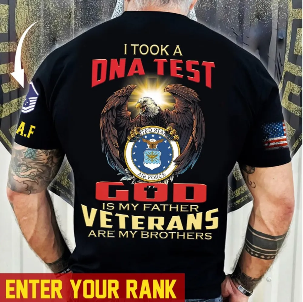 Premium Personalised U.S Multiple Service Veteran T-Shirt