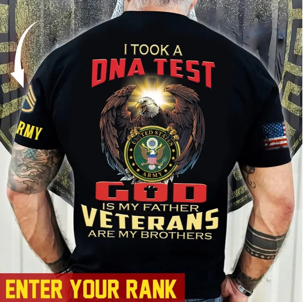 Premium Personalised U.S Multiple Service Veteran T-Shirt