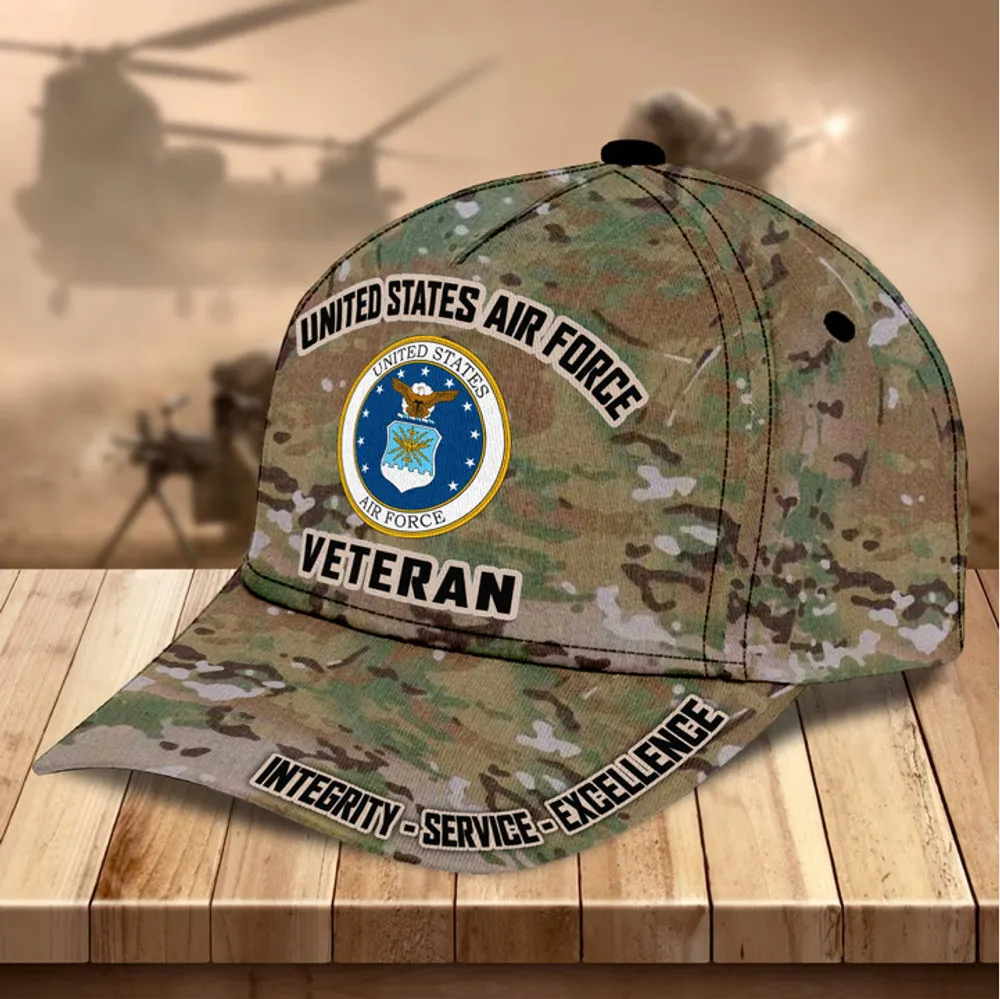 Premium Multiple Service US Veteran Cap