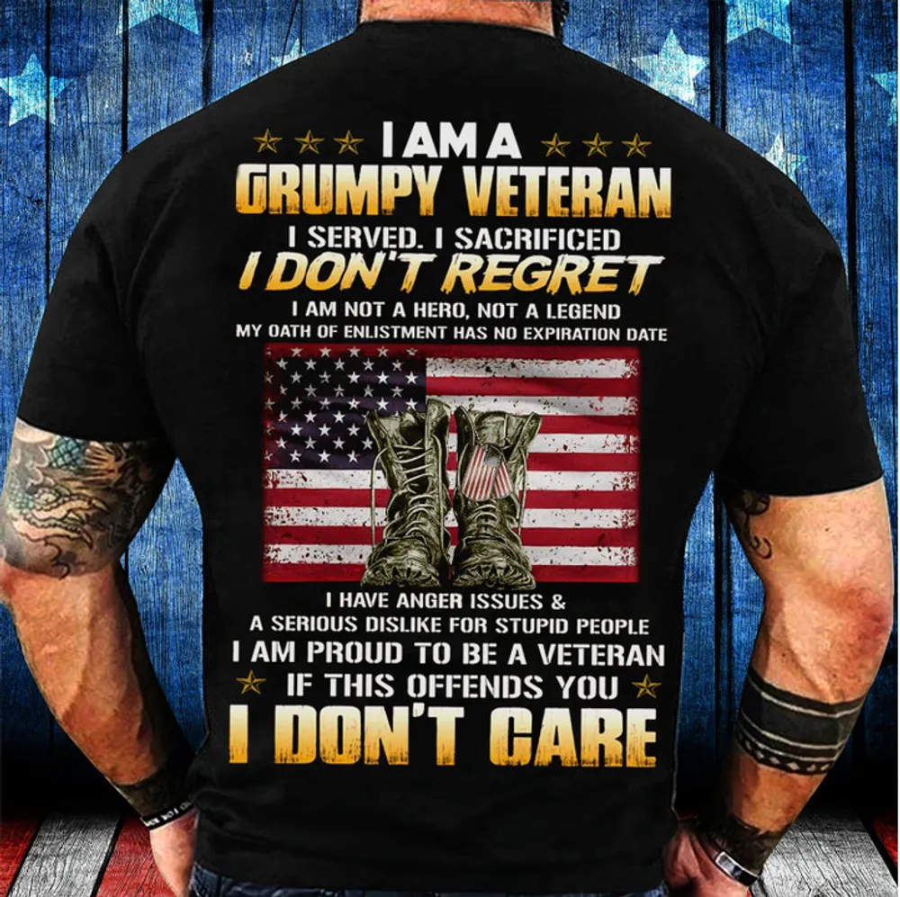 Unique I Am A Grumpy Veteran T-Shirt