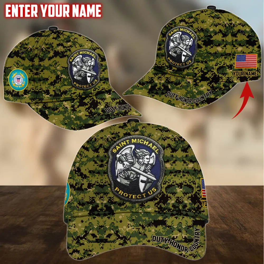 Unique Saint Michael Protect Us Personalize Cap