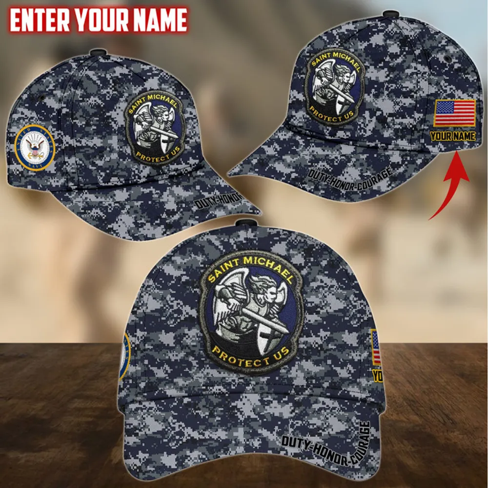 Unique Saint Michael Protect Us Personalize Cap